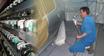 Peinture et carrosserie au garage Peugeot Lafayette Angers