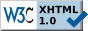 W3C Xhtml 1.0 Valide